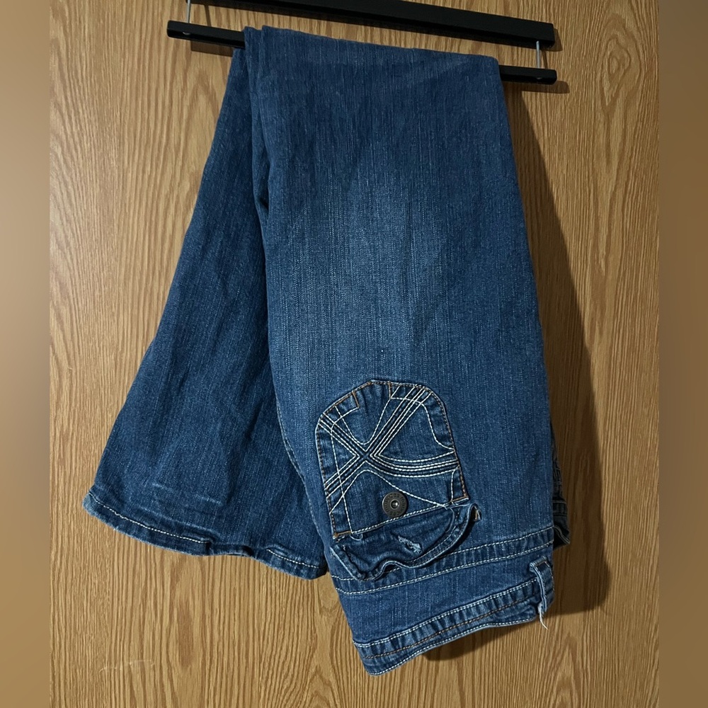 Maurices Women's Boot Cut Jeans - Dark Blue